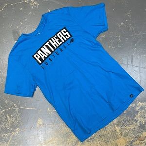 Carolina Panthers Logo Short Sleeve Shirt Retro Large NFL Football 47’